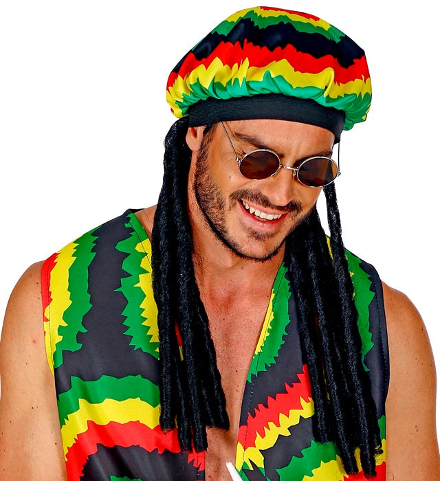 Ratamütze mit Dreadlocks auf Fasnacht getragen
