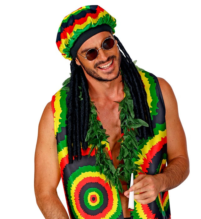 Ratamütze mit Dreadlocks auf Fasnacht getragen
