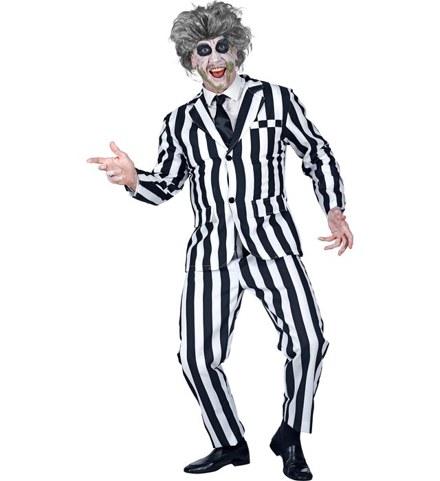 Ghost Kostüm mit Jackett, Hose und Krawatte für Fasnacht und Karneval