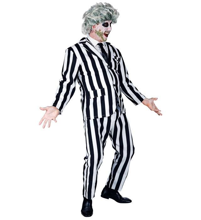 Ghost Kostüm mit Jackett, Hose und Krawatte für Fasnacht und Karneval