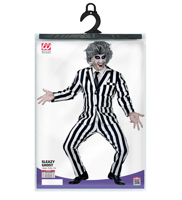 Ghost Kostüm mit Jackett, Hose und Krawatte für Fasnacht und Karneval