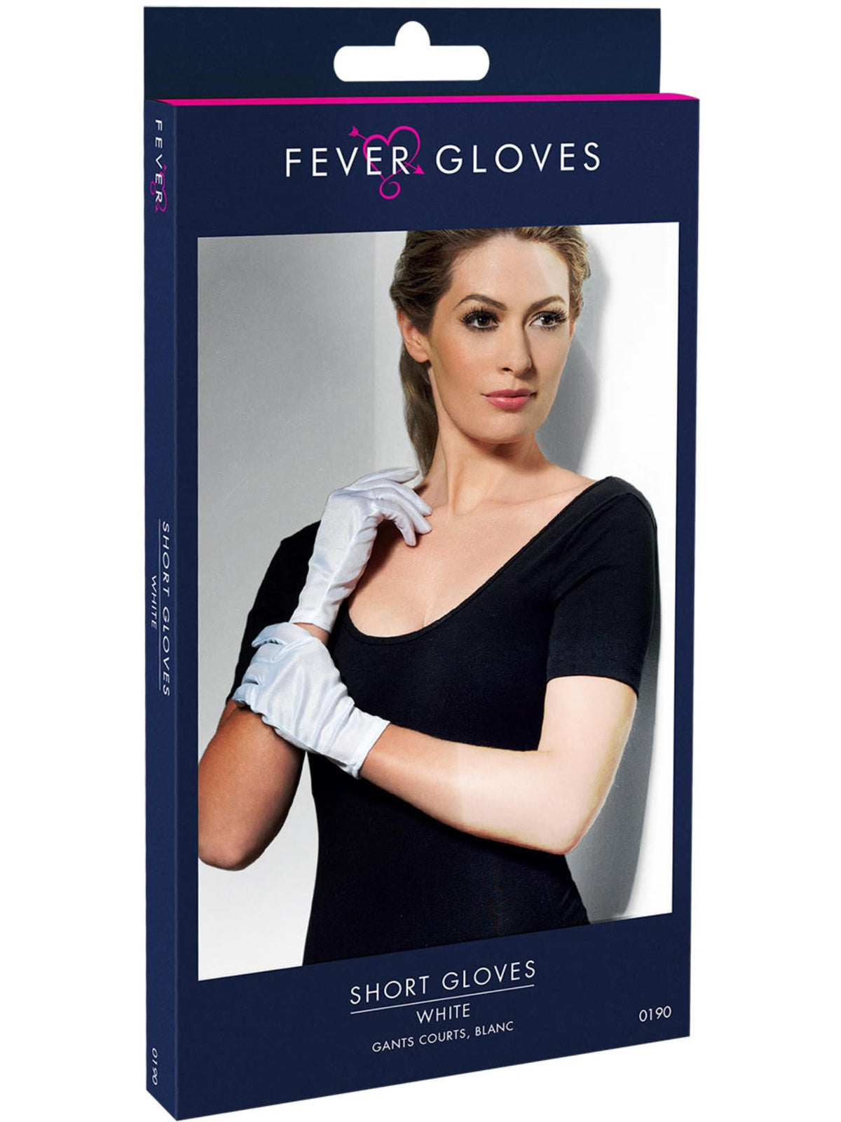 Smiffys Short White Gloves AC für Unisex