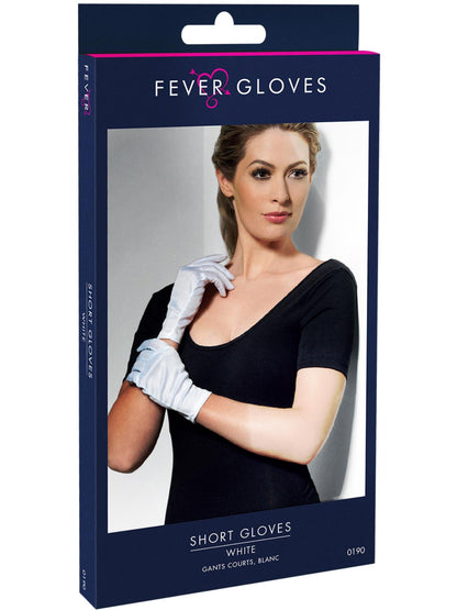 Smiffys Short White Gloves AC für Unisex