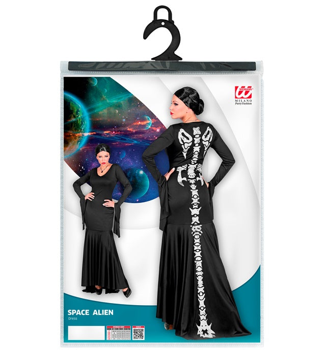 Futuristisches Alien Kleid für Fasnacht und Karneval
