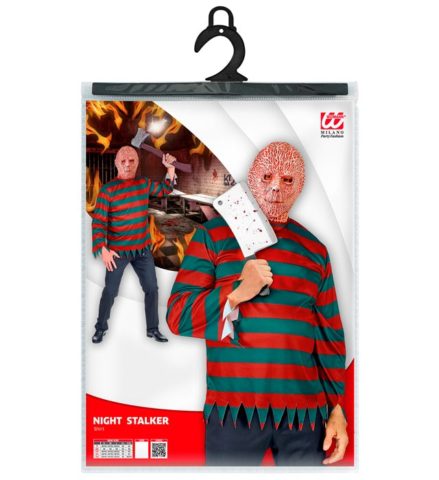 NIGHT STALKER Oberteil in dunklem Design für Halloween und Fasnacht