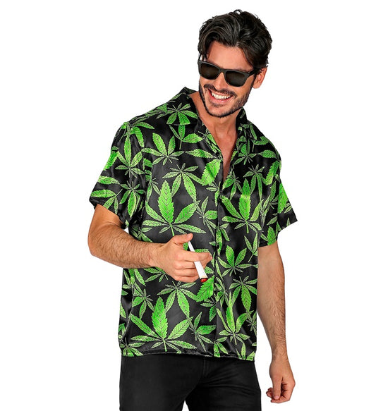 THE GANJA STYLE Hemd mit markantem Design für Fasnacht und Mottopartys