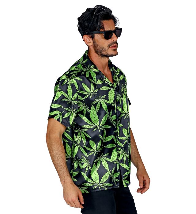 THE GANJA STYLE Hemd mit markantem Design für Fasnacht und Mottopartys