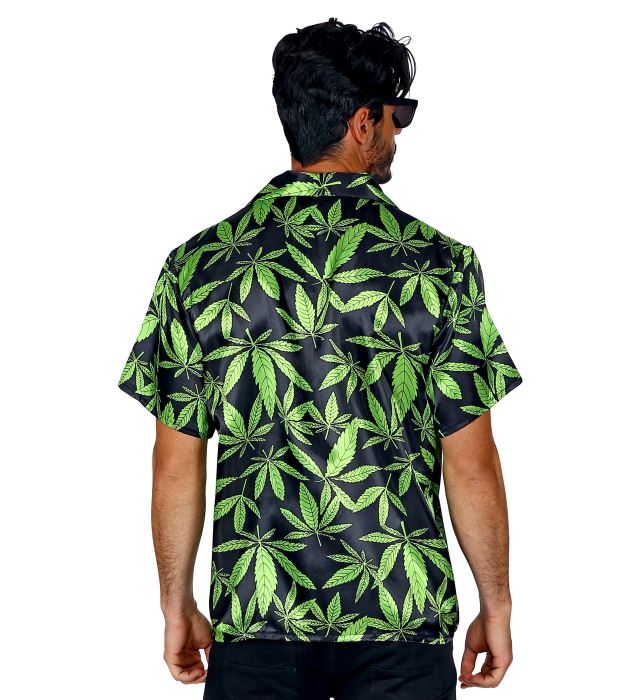 THE GANJA STYLE Hemd mit markantem Design für Fasnacht und Mottopartys
