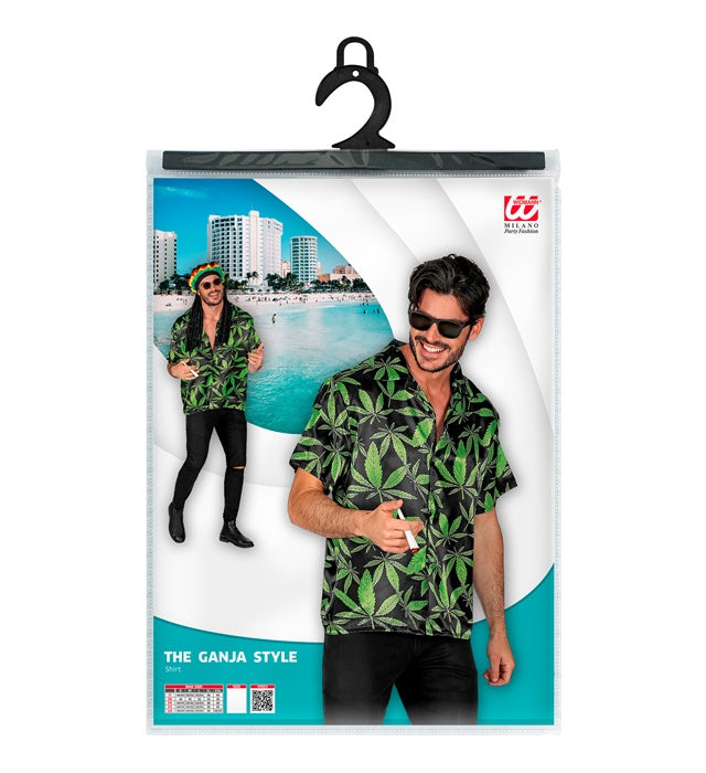 THE GANJA STYLE Hemd mit markantem Design für Fasnacht und Mottopartys