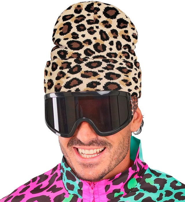 "MÜTZE BEANIE LEOPARDENMUSTER" Wolloptik Diverse Farben
