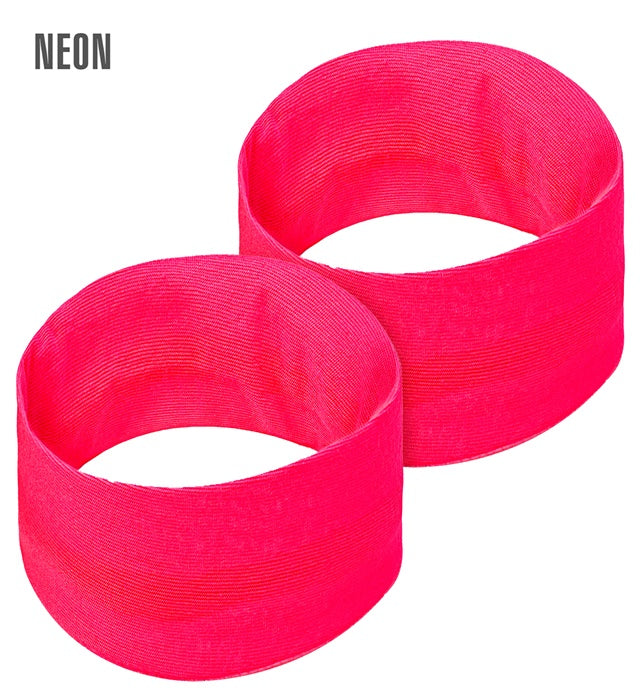 Neonpinke Armbänder als farbenfrohes Accessoire für Fasnacht und Mottoparty