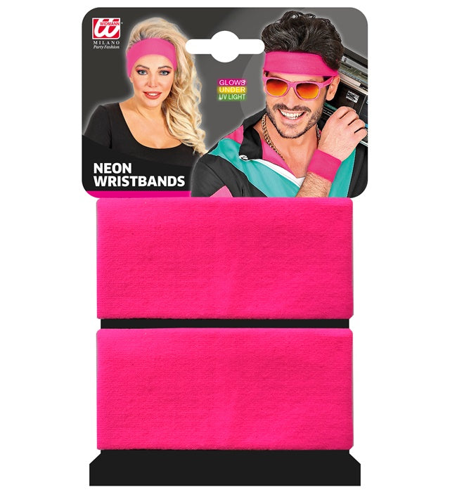 Neonpinke Armbänder als farbenfrohes Accessoire für Fasnacht und Mottoparty