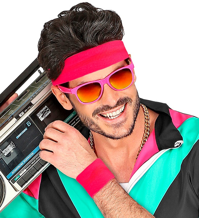 Neonpinke Armbänder als farbenfrohes Accessoire für Fasnacht und Mottoparty