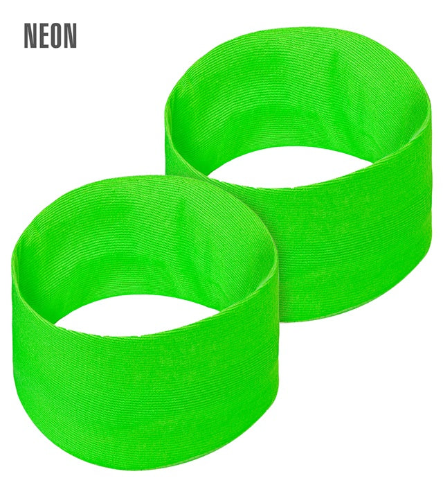 Neon grüne elastische Armbänder als Fasnacht und Karneval Accessoire
