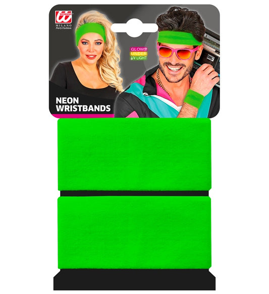 Paar "NEON GRÜNE ARMBÄNDER" Neon - Grün