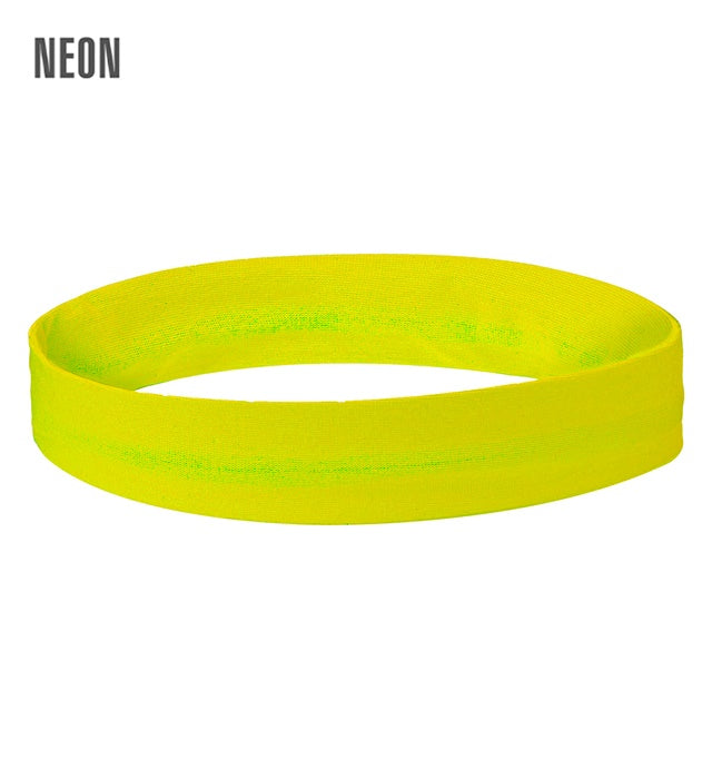 Neon gelbes Stirnband als auffälliges Fasnachts-Accessoire