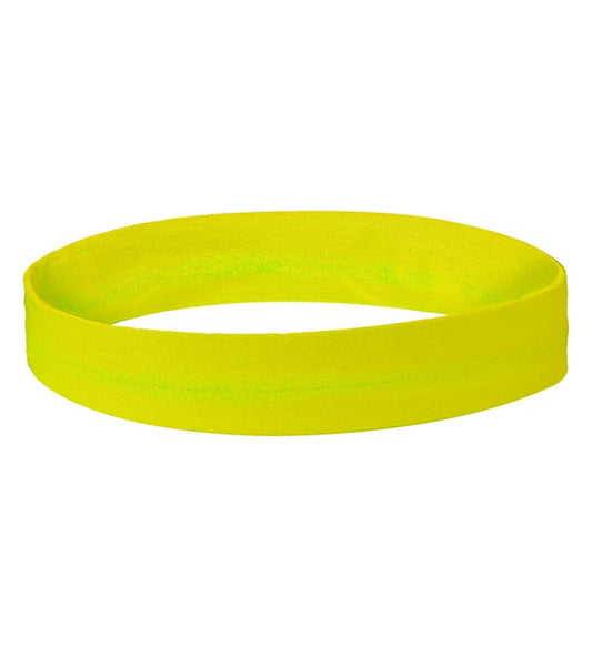 Neon gelbes Stirnband als auffälliges Fasnachts-Accessoire