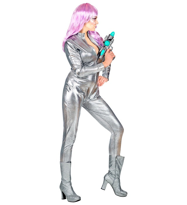Weltraummädchen Bodysuit in futuristischem Design für Fasnacht und Karneval