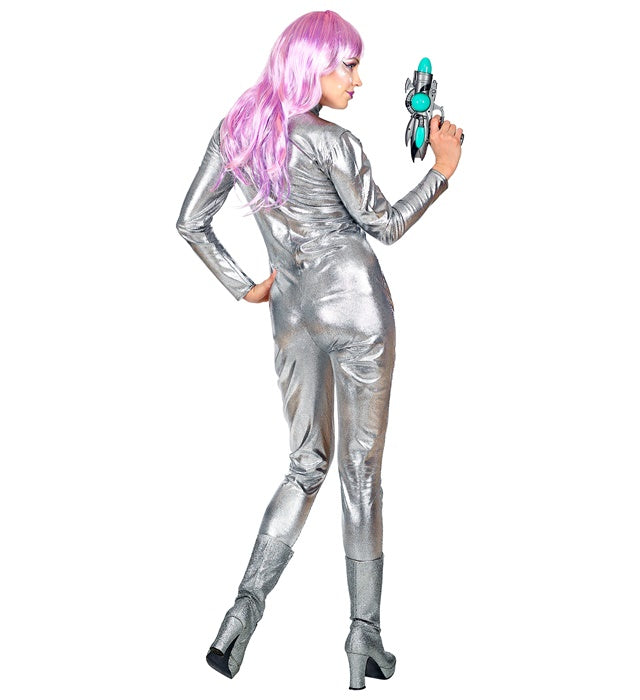 Weltraummädchen Bodysuit in futuristischem Design für Fasnacht und Karneval