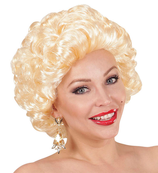FILMDIVA Perücke im eleganten Vintage-Stil für Fasnacht und Kostüme