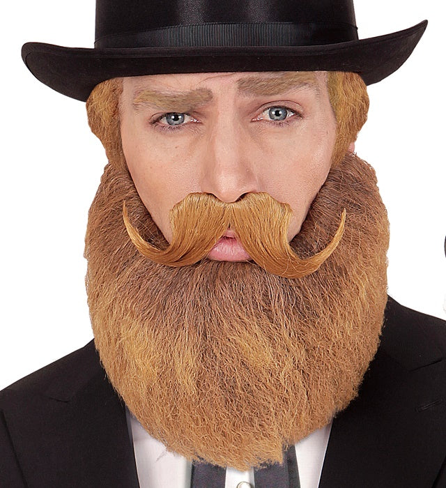 Blonder Bart und Schnurrbart als Fasnachts-Accessoire