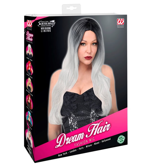 Malika Dream Hair Perücke mit natürlicher Silikonhaut in farbiger Verpackung