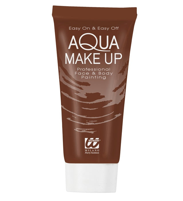 Braunes Aqua Make-up in Tube 30 ml für Fasnacht und Kostüm