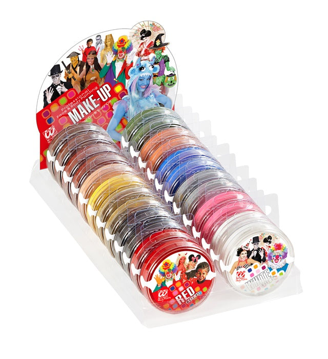Karneval-Makeup Set in Schale mit 8 bunten Farben für Fasnacht und Karneval