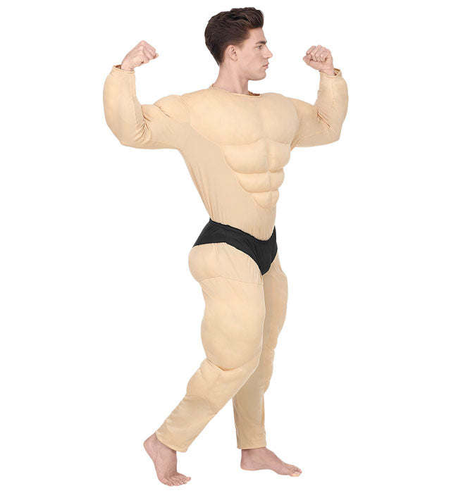 Muskel-Overall mit Slip als Bodybuilder-Kostüm für Fasnacht