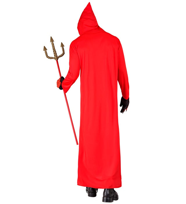 Teufels-Kapuzengewand mit Maske Kostüm für Fasnacht und Karneval
