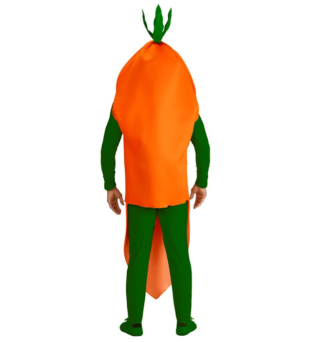 Karotten-Kostüm in leuchtendem Orange für Fasnacht und Karneval