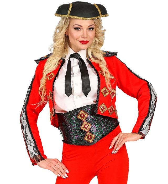 MATADOR Kostümjacke mit Gürtel im spanischen Stil für Fasnacht und Karneval