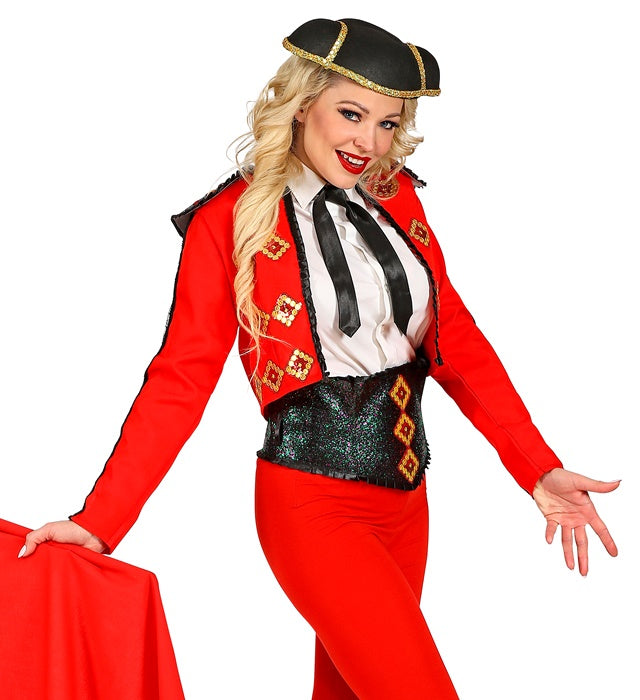 MATADOR Kostümjacke mit Gürtel im spanischen Stil für Fasnacht und Karneval