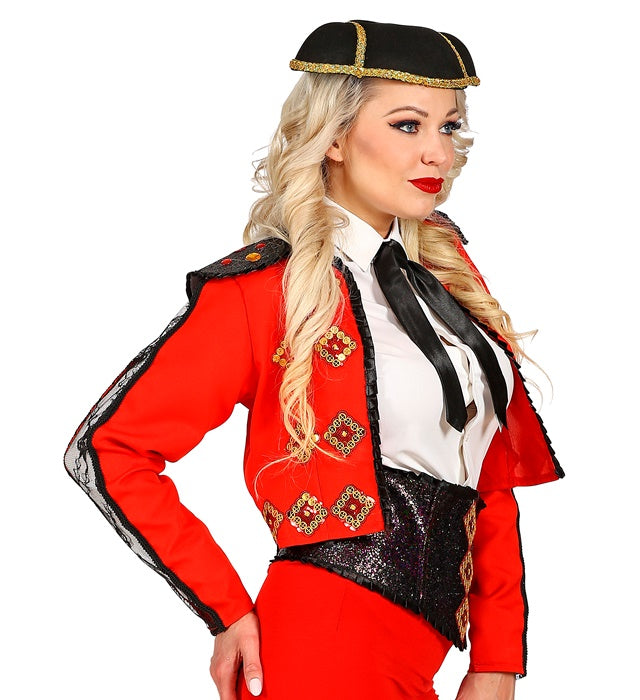 MATADOR Kostümjacke mit Gürtel im spanischen Stil für Fasnacht und Karneval