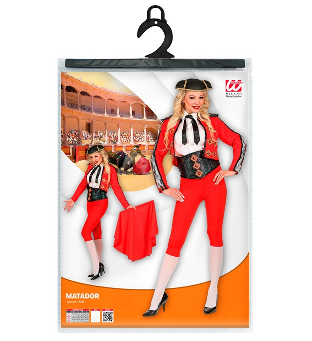 MATADOR Kostümjacke mit Gürtel im spanischen Stil für Fasnacht und Karneval