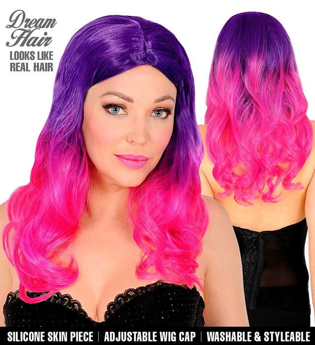 "PINK OMBRE' DREAM HAIR PERÜCKE" in farbiger Box Violett / Lila