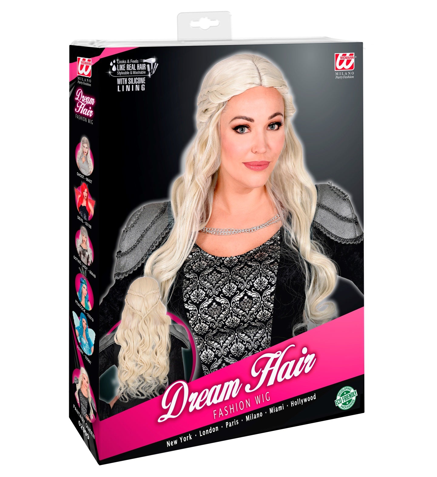 Dream Hair Mittelalter Perücke geflochten in Blond