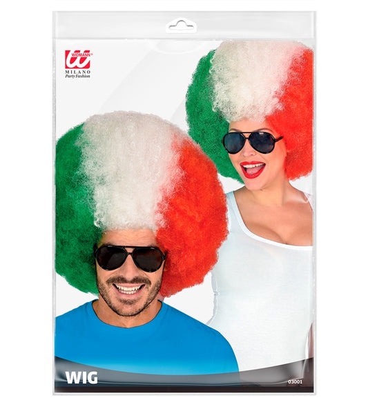 Italienische Lockenperücke mit voluminösen Locken für Fasnacht Kostüm