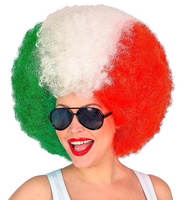 Italienische Lockenperücke mit voluminösen Locken für Fasnacht Kostüm
