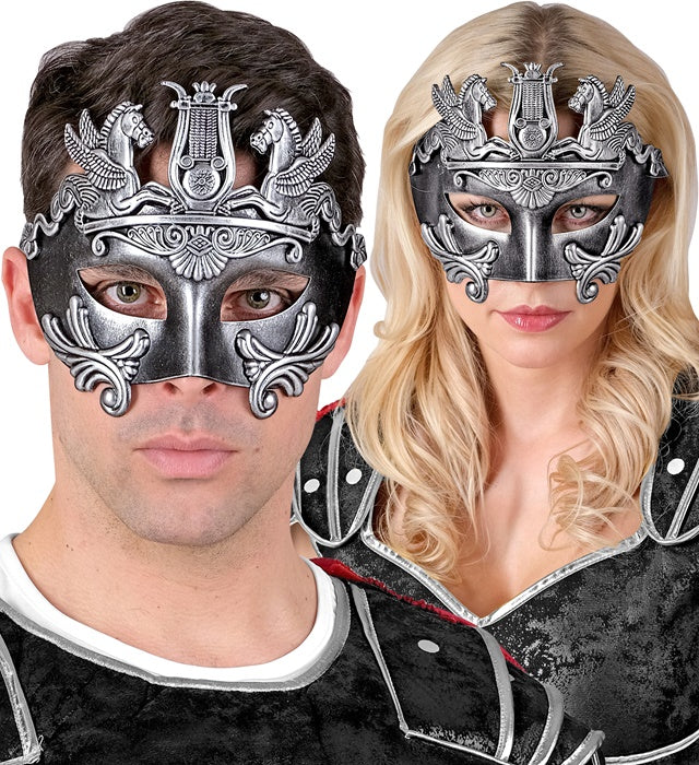 Silberne Augenmaske griechisch-römische Antike Fasnacht Karneval