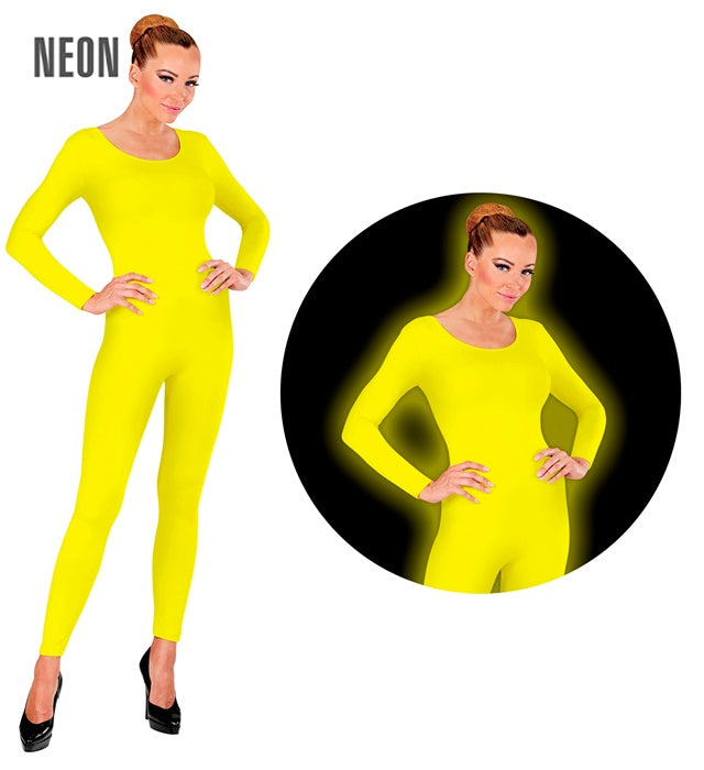 Neon-gelber Kinder-Body für Fasnacht und Karneval