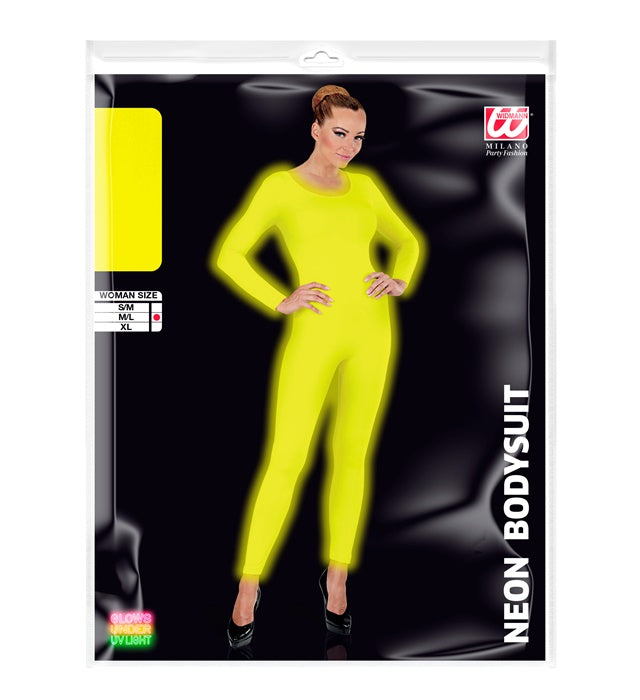 Neon-gelber Kinder-Body für Fasnacht und Karneval