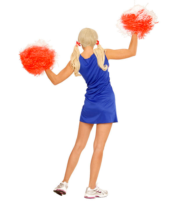 Rotes Cheerleader Kleid für Fasnacht und Karneval