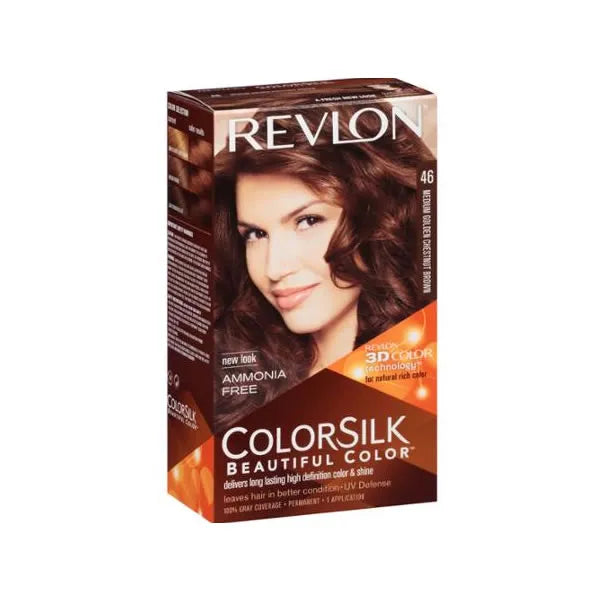 REVLON REVLON Colorsilk Haarfarbe Ohne Ammoniak 46 Medium Golden Chestnut Brown Kosmetik