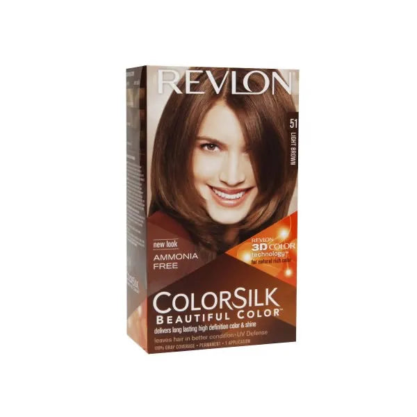 REVLON REVLON Colorsilk Haarfarbe Ohne Ammoniak 51 Light Brown Hellbraun Kosmetik