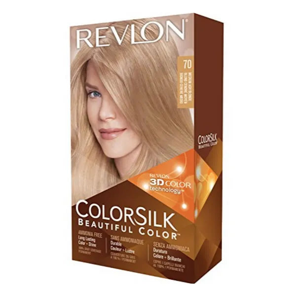 REVLON REVLON Colorsilk Haarfarbe 70 Medium Ash Blonde ohne Ammoniak Kosmetik