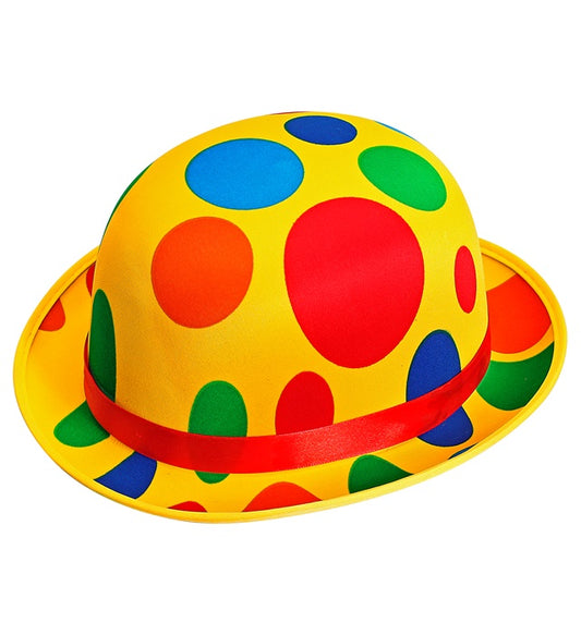 Elegante Clownsmelone aus glänzendem Satin für Fasnacht und Karneval