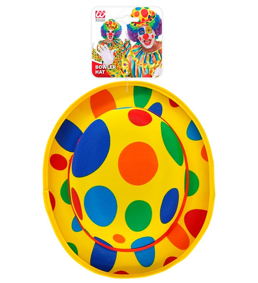 Elegante Clownsmelone aus glänzendem Satin für Fasnacht und Karneval