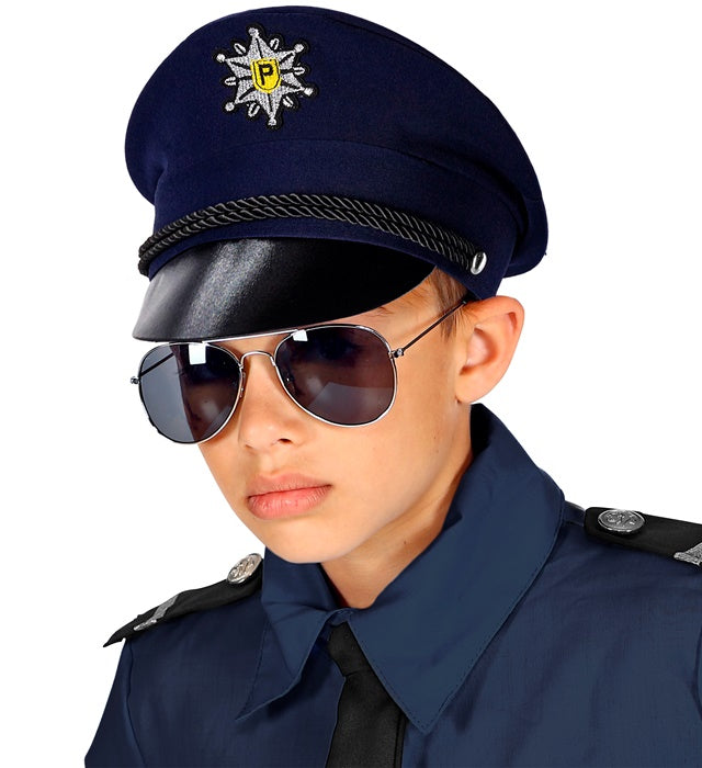 Kindliche Polizeimütze für Fasnacht und Karneval in Kindergröße