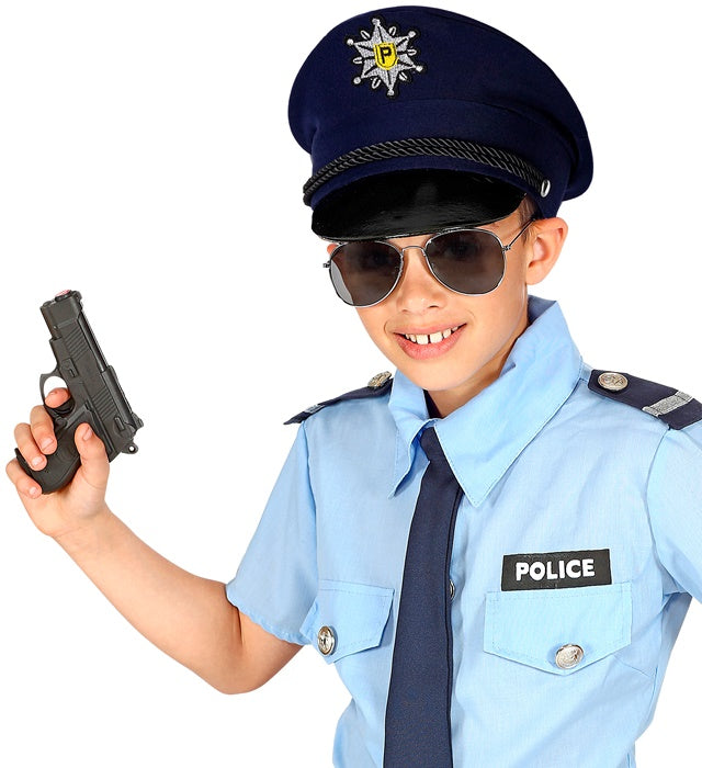 Kindliche Polizeimütze für Fasnacht und Karneval in Kindergröße
